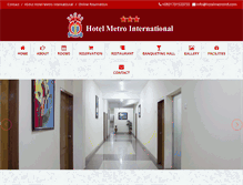 Tablet Screenshot of hotelmetrointl.com